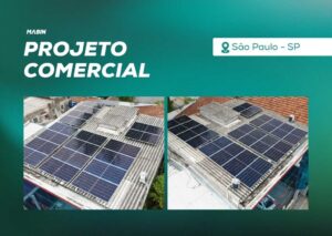 Energia Solar em São Paulo/SP. Projeto desenvolvido e realizado pela MABIN, com capacidade instalada de 11,61 kWp.