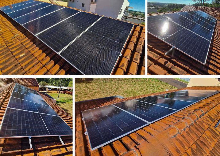 Energia Solar em Duartina/SP. Projeto desenvolvido e realizado pela MABIN, com capacidade instalada de 3,81 kWp.