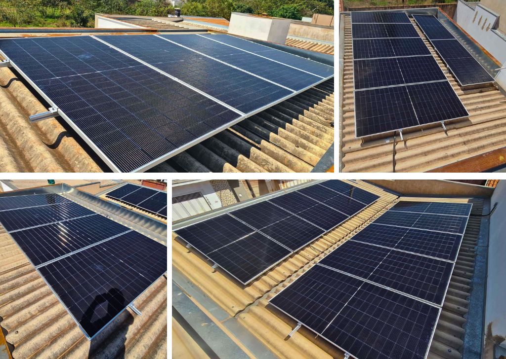 Energia Solar em Pederneiras/SP. Projeto desenvolvido e realizado pela MABIN, com capacidade instalada de 12,91 kWp.