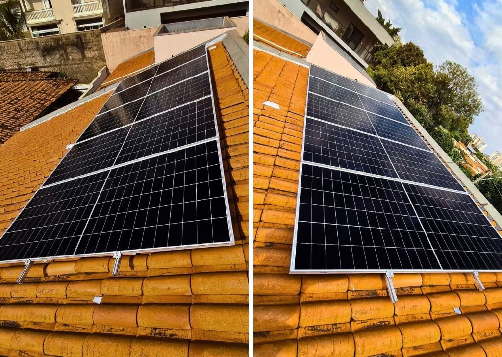 Energia Solar em Ribeirão Preto/SP. Projeto desenvolvido e realizado pela MABIN, com capacidade instalada de 3,23 kWp.